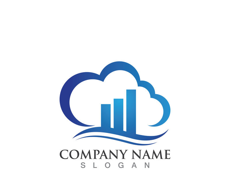 Cloud server data save upload logo