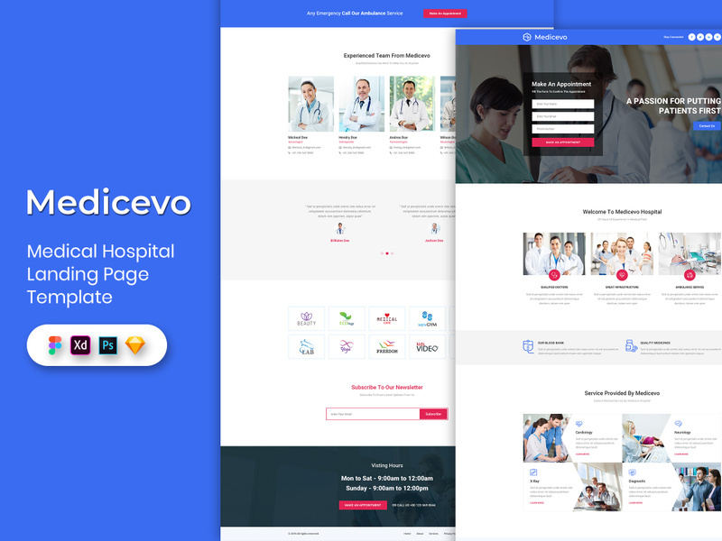 Medical Landing Page Template