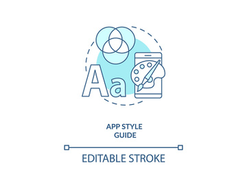 App style guide concept icon preview picture