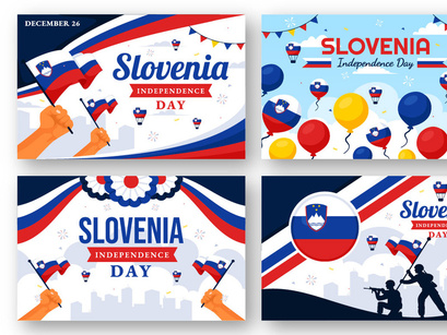 12 Slovenia Independence Day Illustration