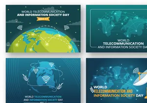 12 World Telecommunication and Information Society Day Illustration
