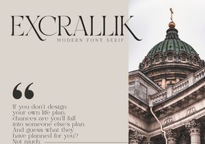 Excrallik Modern Serif