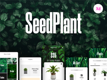 SeedPlant - A Free E-Commerce App UI Kit preview picture