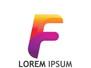 Modern F initial letter logo. preview picture