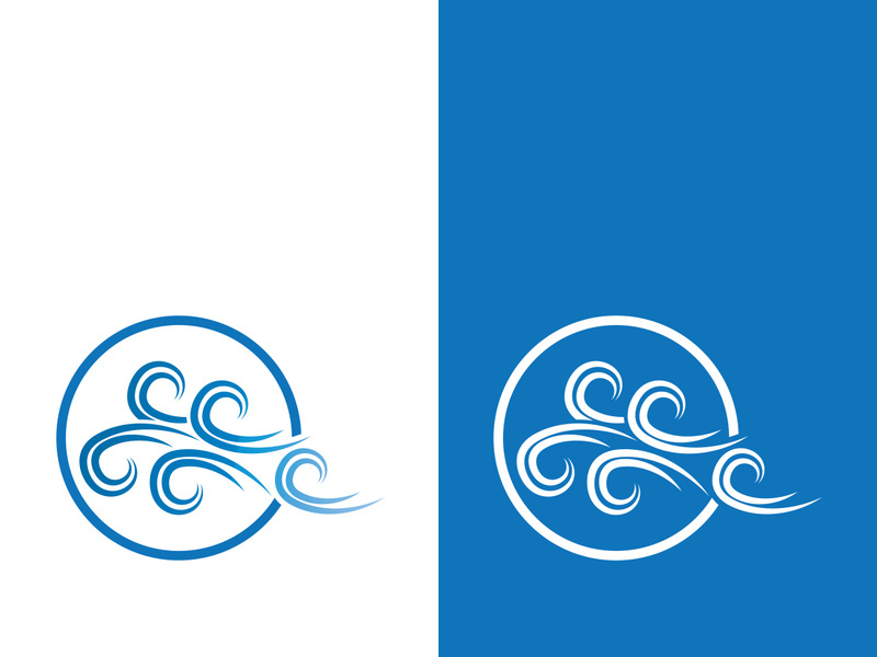Wind icon vector illustration design template