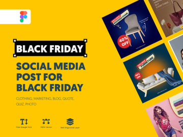 Social Media Post For Black Friday preview picture