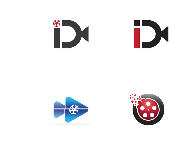 abstract film symbol and images illustration