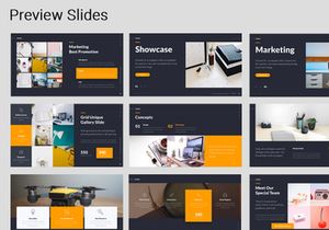 LORAN - Animated Business Google Slide Template (Yellow)