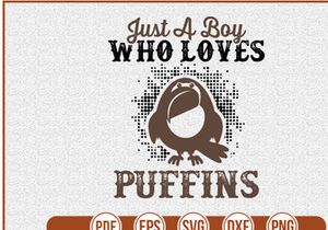 Just A boy Who Loves Puffins