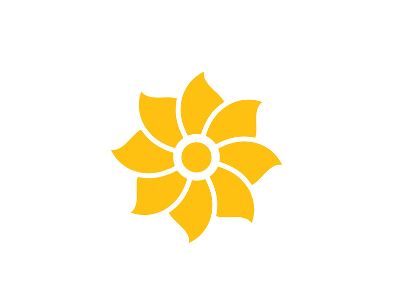 Flower icon design illustration
