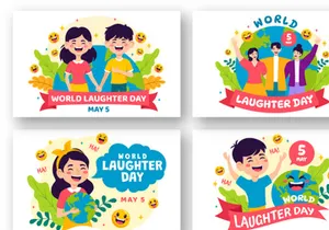 12 World Laughter Day Illustration