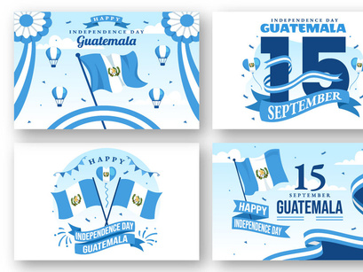13 Guatemala Independence Day Illustration
