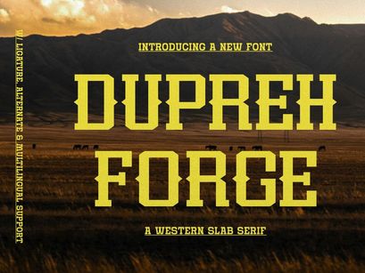 Dupreh Forge | Western Slab Serif
