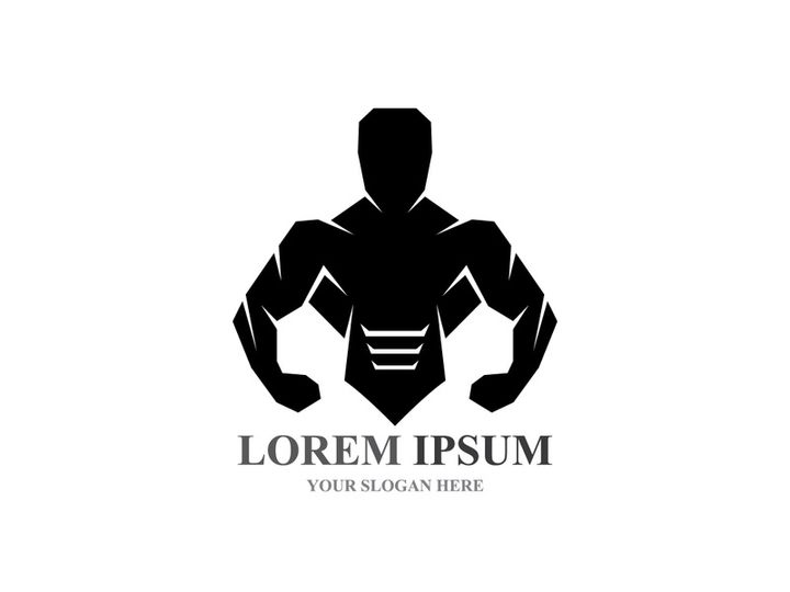 Vector object and Icons for Sport Label  Gym Badge  Fitness Logo Design