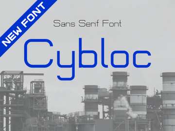 Cybloc- Industrial Scifi Typeface preview picture