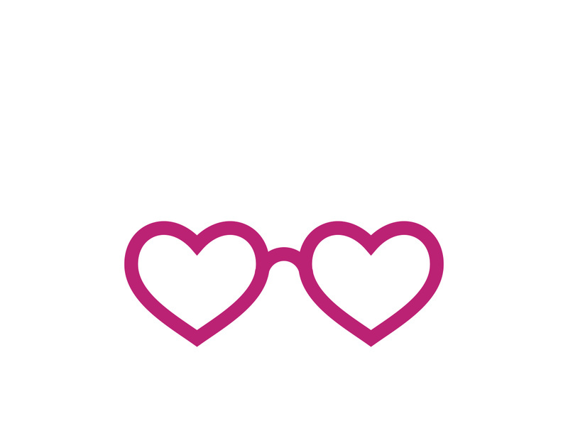 Glasses symbol vector icon