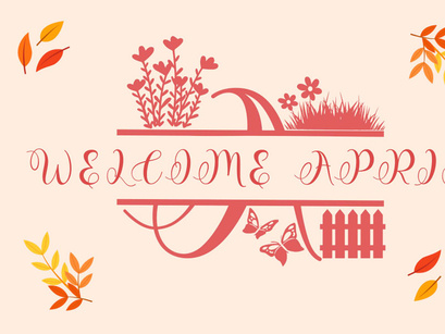 Floral Cute Monogram