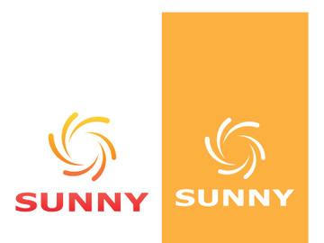 Sun logo design with a modern concept. preview picture