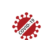Coronavirus covid-19 prohibition sign flat vector