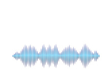 Sound waves vector illustration design template