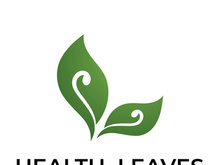 Green leaf logo design vector illustration