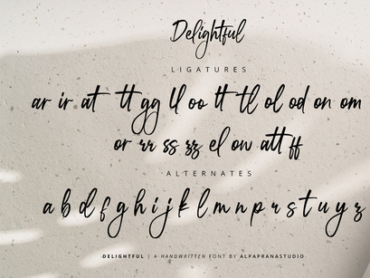 Delightful - Handwritten Font