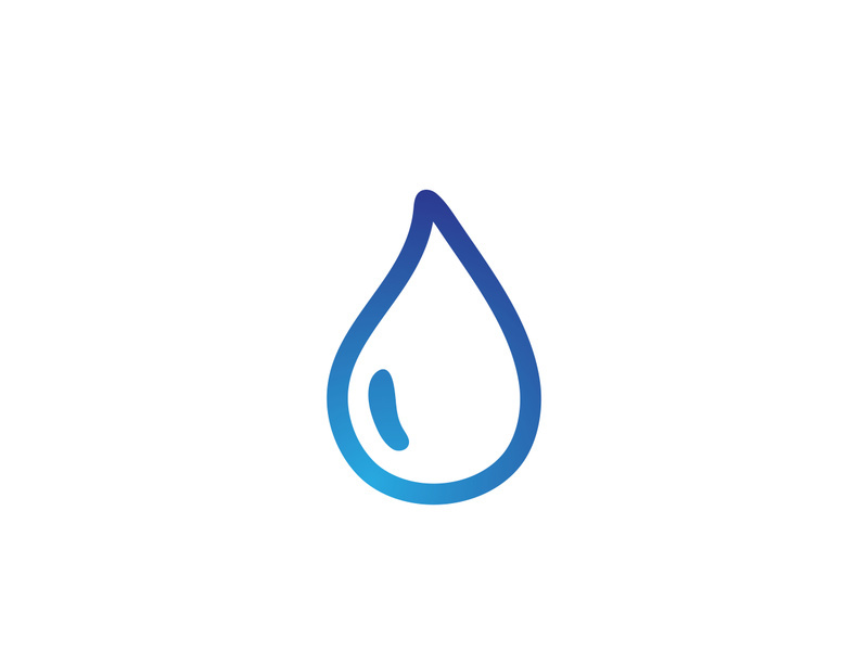 Water drop Logo Template vector illustration design - Vector.