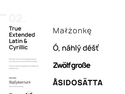 Manrope: A modern, geometric sans-serif typeface