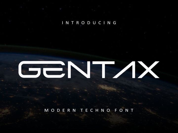 Cover Gentax Modern Font