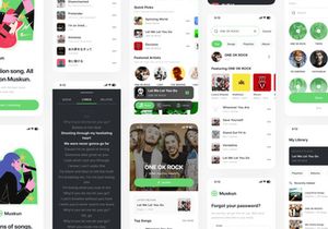 Musicor UI Kit v1.0 - The Music player uikit by uilarax