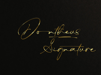 Dontheus - Signature Font