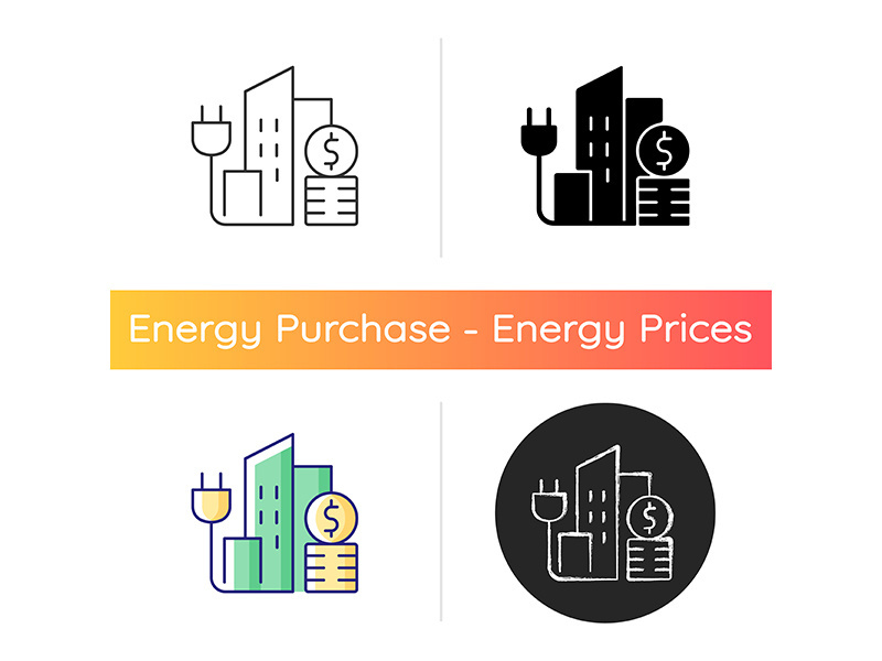 Urban energy price icon