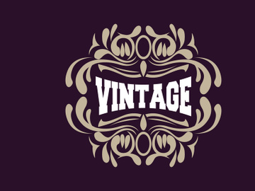 Vector Decorative Vintage Typography Ornament Elements, Greeting Card Design preview picture
