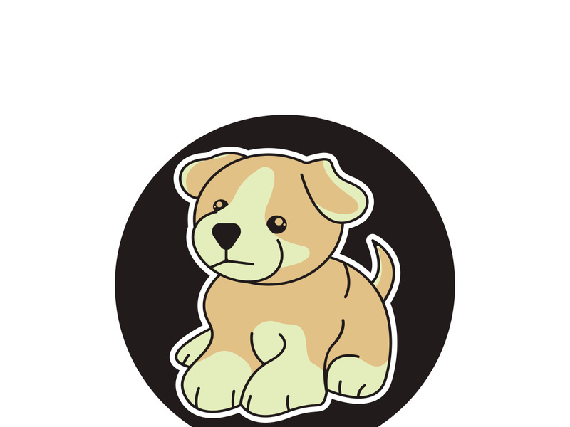 Dog logo vector design icon illustration template