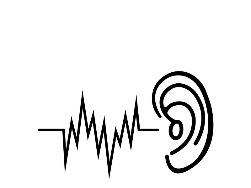 Hearing logo template and symbol vector icon design