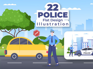 22 Police Design Illustration preview picture