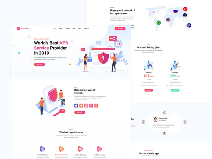 Halci VPN Web Templates