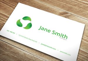 Eco Minimal Business Card Template