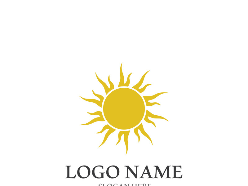 Sun vector illustration icon logo template design