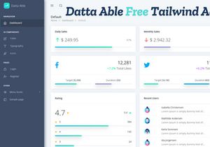 Datta Able – Free Tailwind CSS Admin Dashboard Template
