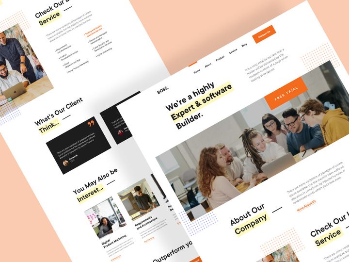 Boss. - Digital Agency Landing Page