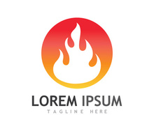 Fireball logo design with modern concept