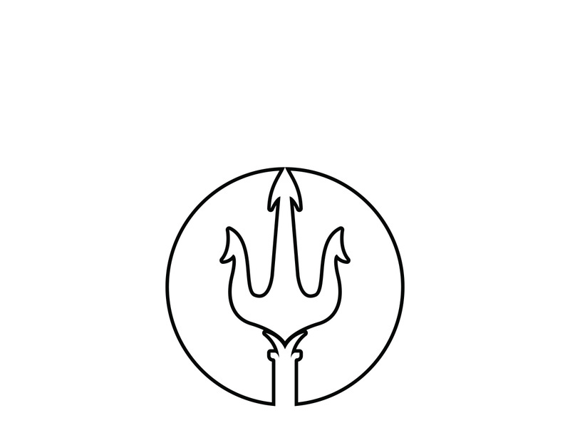 Trident Logo Template vector icon illustration design