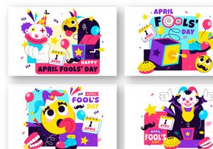 10 Happy April Fools Day Illustration