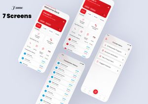 Corneb - Money Transfer, Bank, Finance and Wallet App UI Kit