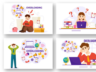 12 Overloading Business Illustration