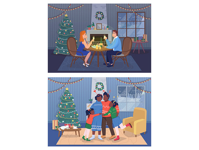 Christmas illustrations bundle