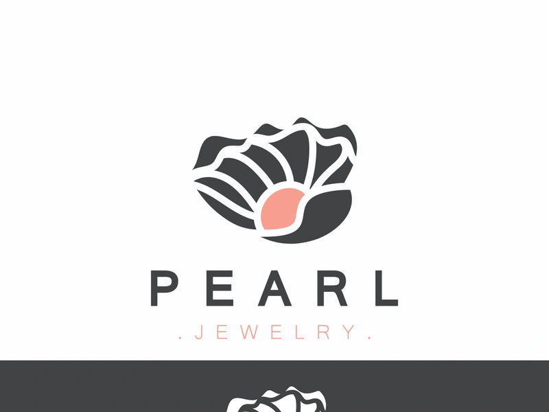 Pearl Shell or jewelry logo elegant and luxury beauty and fashion