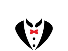 Tuxedo man logo and symbols template