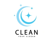 Clean and wash creative symbols,Company cleaning services graphic design